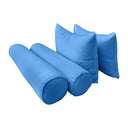 Model-4 TWIN SIZE Bolster & Back Pillow Cushion Outdoor SLIP COVER ONLY