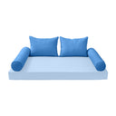 Model-4 CRIB SIZE Bolster & Back Pillow Cushion Outdoor SLIP COVER ONLY