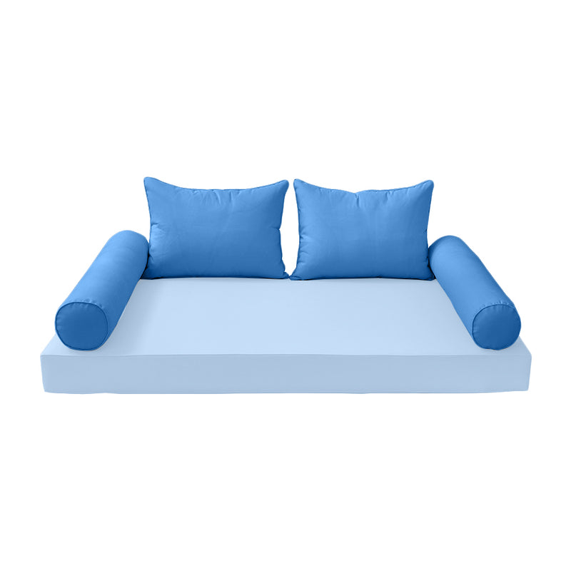 Model-4 FULL SIZE Bolster & Back Pillow Cushion Outdoor SLIP COVER ONLY