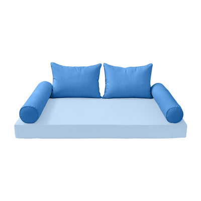 Model-4 TWIN SIZE Bolster & Back Pillow Cushion Outdoor SLIP COVER ONLY