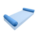 Model-5 CRIB SIZE Bolster & Back Pillow Cushion Outdoor SLIP COVER ONLY