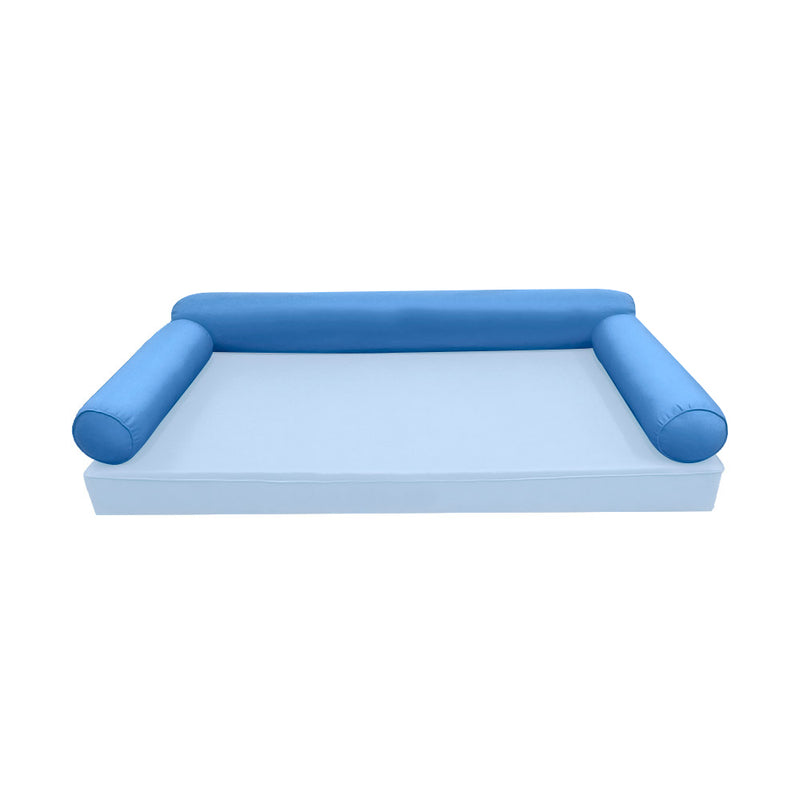 Model-6 TWIN SIZE Bolster & Back Pillow Cushion Outdoor SLIP COVER ONLY