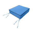 Large Size Outdoor Deep Seat Back Rest Bolster Cushion Insert and Slip Cover Set