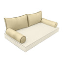 Model-2 CRIB SIZE Bolster & Back Pillow Cushion Outdoor SLIP COVER ONLY