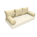 Model-3 QUEEN SIZE Bolster & Back Pillow Cushion Outdoor SLIP COVER ONLY