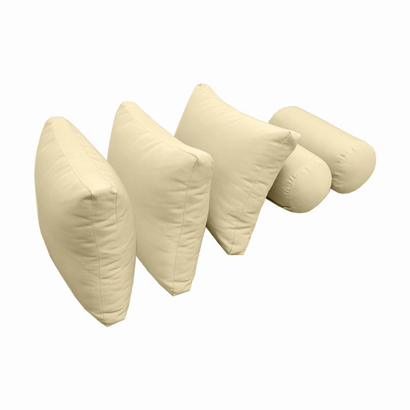 Model-3 TWIN SIZE Bolster & Back Pillow Cushion Outdoor SLIP COVER ONLY