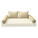 Model-4 CRIB SIZE Bolster & Back Pillow Cushion Outdoor SLIP COVER ONLY