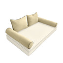 Model-4 CRIB SIZE Bolster & Back Pillow Cushion Outdoor SLIP COVER ONLY