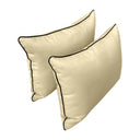 Model-4 CRIB SIZE Bolster & Back Pillow Cushion Outdoor SLIP COVER ONLY