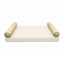 Model-5 CRIB SIZE Bolster & Back Pillow Cushion Outdoor SLIP COVER ONLY