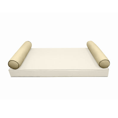 Model-5 FULL SIZE Bolster & Back Pillow Cushion Outdoor SLIP COVER ONLY