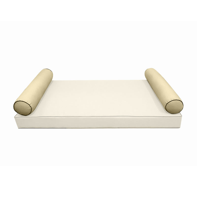 Model-5 FULL SIZE Bolster & Back Pillow Cushion Outdoor SLIP COVER ONLY
