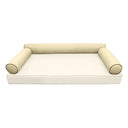 Model-6 TWIN SIZE Bolster & Back Pillow Cushion Outdoor SLIP COVER ONLY