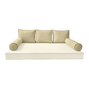 Model-3 QUEEN SIZE Bolster & Back Pillow Cushion Outdoor SLIP COVER ONLY
