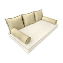 Model-3 QUEEN SIZE Bolster & Back Pillow Cushion Outdoor SLIP COVER ONLY