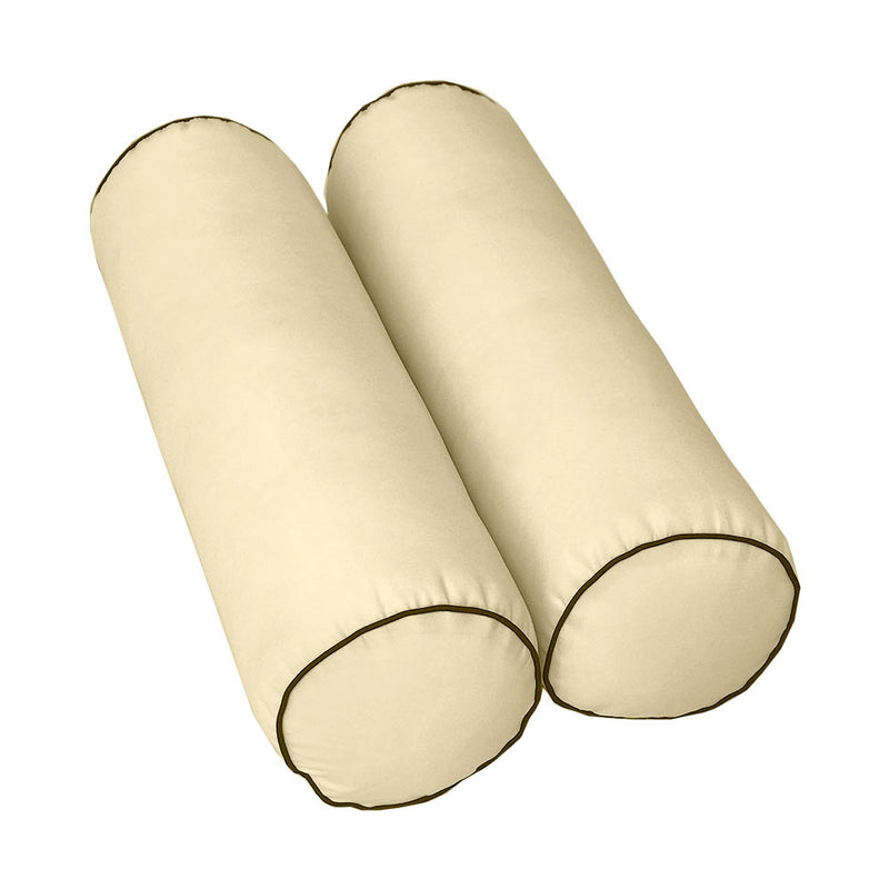 Model-3 TWIN SIZE Bolster & Back Pillow Cushion Outdoor SLIP COVER ONLY