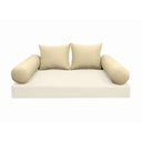 Model-4 CRIB SIZE Bolster & Back Pillow Cushion Outdoor SLIP COVER ONLY