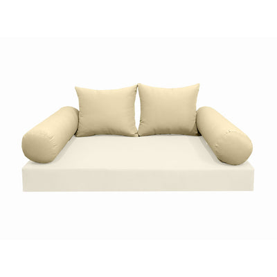 Model-4 FULL SIZE Bolster & Back Pillow Cushion Outdoor SLIP COVER ONLY