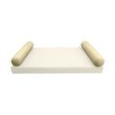 Model-5 CRIB SIZE Bolster & Back Pillow Cushion Outdoor SLIP COVER ONLY