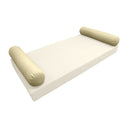 Model-5 TWIN SIZE Bolster & Back Pillow Cushion Outdoor SLIP COVER ONLY