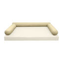 Model-6 CRIB SIZE Bolster & Back Pillow Cushion Outdoor SLIP COVER ONLY