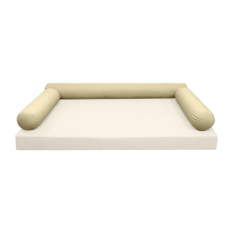 Model-6 TWIN SIZE Bolster & Back Pillow Cushion Outdoor SLIP COVER ONLY