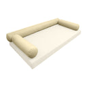 Model-6 TWIN SIZE Bolster & Back Pillow Cushion Outdoor SLIP COVER ONLY
