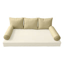 Model-3 QUEEN SIZE Bolster & Back Pillow Cushion Outdoor SLIP COVER ONLY