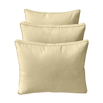 Model-3 TWIN SIZE Bolster & Back Pillow Cushion Outdoor SLIP COVER ONLY
