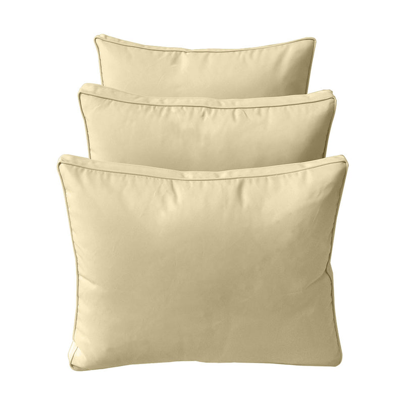 Model-3 TWIN SIZE Bolster & Back Pillow Cushion Outdoor SLIP COVER ONLY