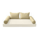 Model-4 CRIB SIZE Bolster & Back Pillow Cushion Outdoor SLIP COVER ONLY