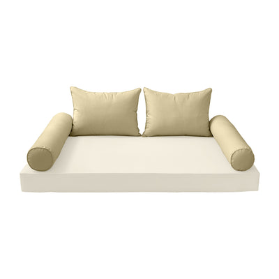 Model-4 FULL SIZE Bolster & Back Pillow Cushion Outdoor SLIP COVER ONLY