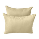 Model-4 TWIN SIZE Bolster & Back Pillow Cushion Outdoor SLIP COVER ONLY