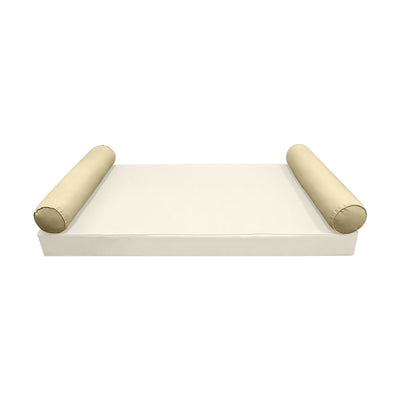 Model-5 CRIB SIZE Bolster & Back Pillow Cushion Outdoor SLIP COVER ONLY