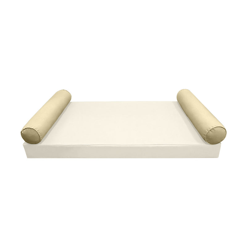 Model-5 CRIB SIZE Bolster & Back Pillow Cushion Outdoor SLIP COVER ONLY