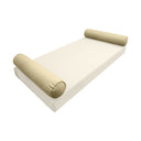 Model-5 TWIN SIZE Bolster & Back Pillow Cushion Outdoor SLIP COVER ONLY