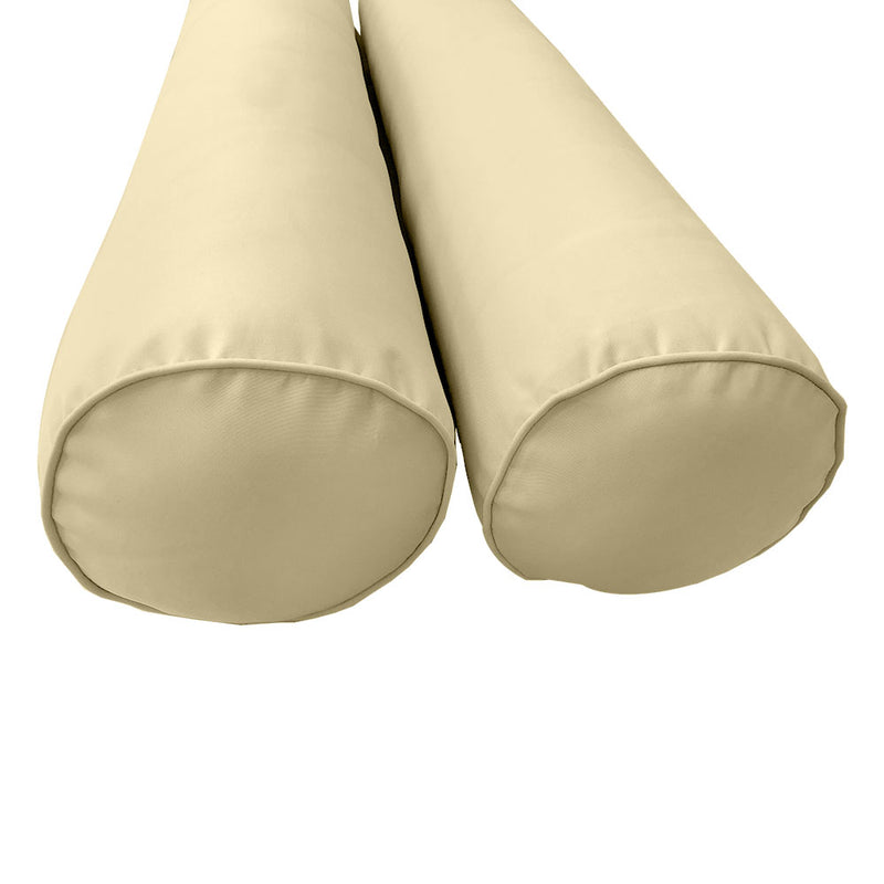 Model-6 TWIN SIZE Bolster & Back Pillow Cushion Outdoor SLIP COVER ONLY