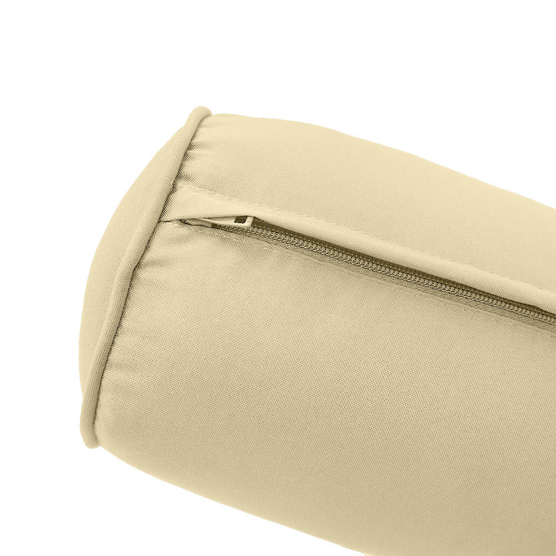Model-6 TWIN SIZE Bolster & Back Pillow Cushion Outdoor SLIP COVER ONLY