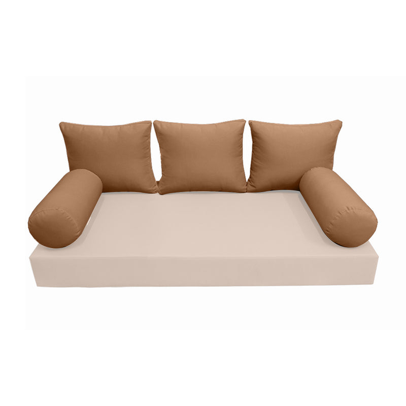 Model-3 TWIN SIZE Bolster & Back Pillow Cushion Outdoor SLIP COVER ONLY