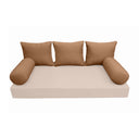 Model-3 FULL SIZE Bolster & Back Pillow Cushion Outdoor SLIP COVER ONLY