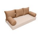 Model-3 QUEEN SIZE Bolster & Back Pillow Cushion Outdoor SLIP COVER ONLY