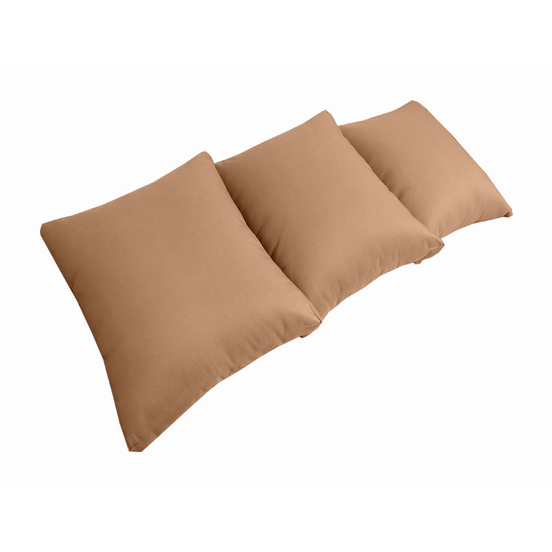 Model-3 TWIN SIZE Bolster & Back Pillow Cushion Outdoor SLIP COVER ONLY