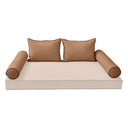 Model-4 TWIN SIZE Bolster & Back Pillow Cushion Outdoor SLIP COVER ONLY