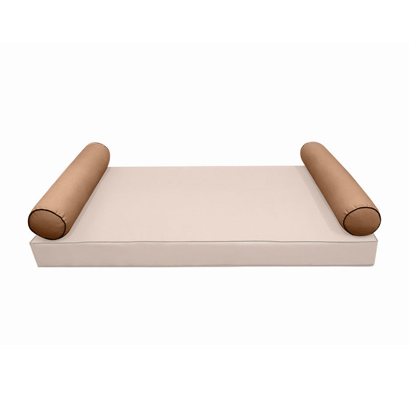 Model-5 FULL SIZE Bolster & Back Pillow Cushion Outdoor SLIP COVER ONLY