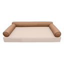 Model-6 TWIN-XL SIZE Bolster & Back Pillow Cushion Outdoor SLIP COVER ONLY