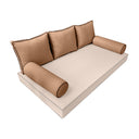 Model-3 QUEEN SIZE Bolster & Back Pillow Cushion Outdoor SLIP COVER ONLY