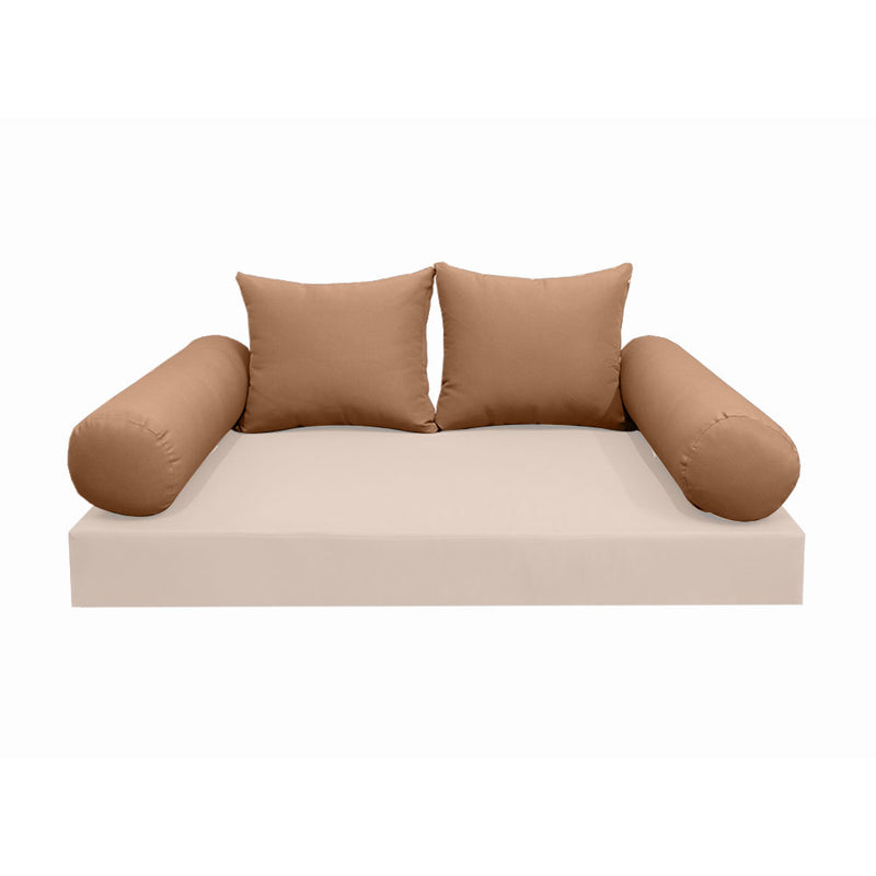 Model-4 FULL SIZE Bolster & Back Pillow Cushion Outdoor SLIP COVER ONLY