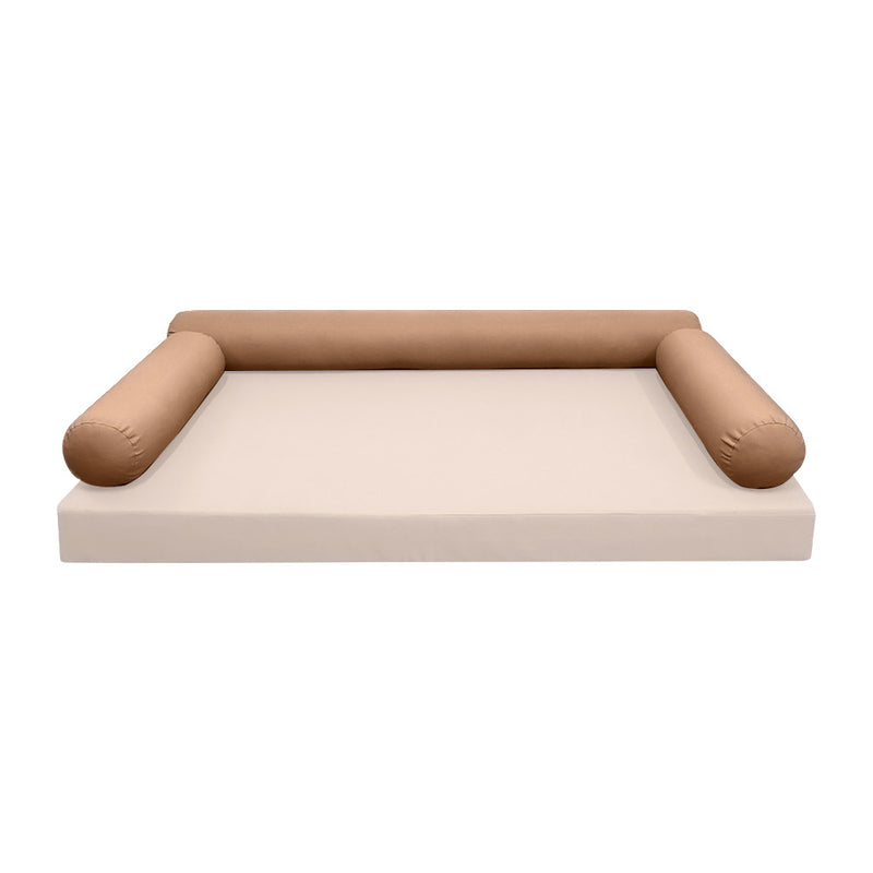Model-6 TWIN SIZE Bolster & Back Pillow Cushion Outdoor SLIP COVER ONLY
