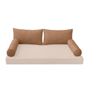 Model-2 CRIB SIZE Bolster & Back Pillow Cushion Outdoor SLIP COVER ONLY