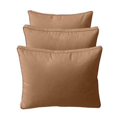 Model-3 TWIN SIZE Bolster & Back Pillow Cushion Outdoor SLIP COVER ONLY